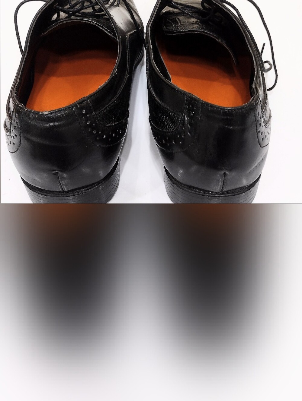 Antonio Cerrelli Sz 12 Men's Black Wingtip Derby Dress Shoes - Classic Lace-Up - Picture 2 of 16